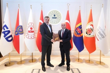 T.C. İÇİŞLERİ BAKANIMIZ SN. MUSTAFA ÇİFTÇİ'YE HAYIRLAMA VE NEZAKET ZİYARETİ YAPILDI